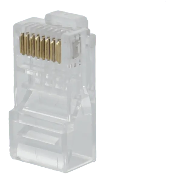 Connecteur Rj45 cat6 a sertir / Référence A-CON-RJ45-CAT6 / Vendu par lot de 10