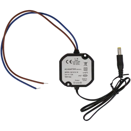 Source d'alimentation dc 12v 1,5a / Référence A-12VDC1.5A-MICRO