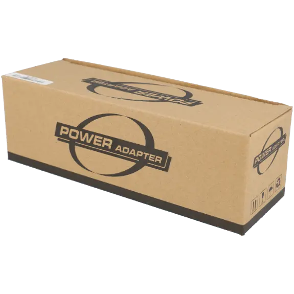 Boîte en carton de source d'alimentation 12V 5A pour caméra CCTV, vue sur l'emballage.