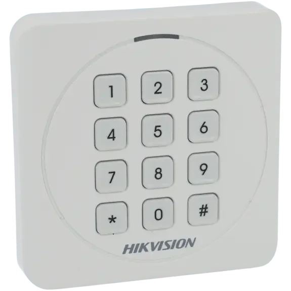 Clavier numérique mural blanc pour contrôle d'accès et sécurité, 12 touches, Hikvision