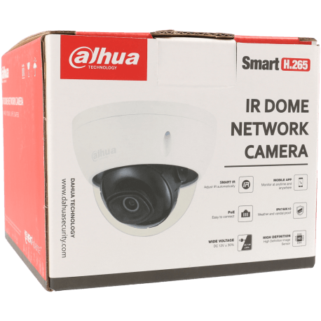 Caméra IP DAHUA mini-dôme 2 mégapixels objectif fixe / Référence IPC-HDBW2230E-S-S2 - TSA Distribution