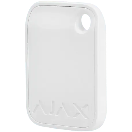 Badge de sécurité blanc AJAX pour système d'alarme et contrôle d'accès