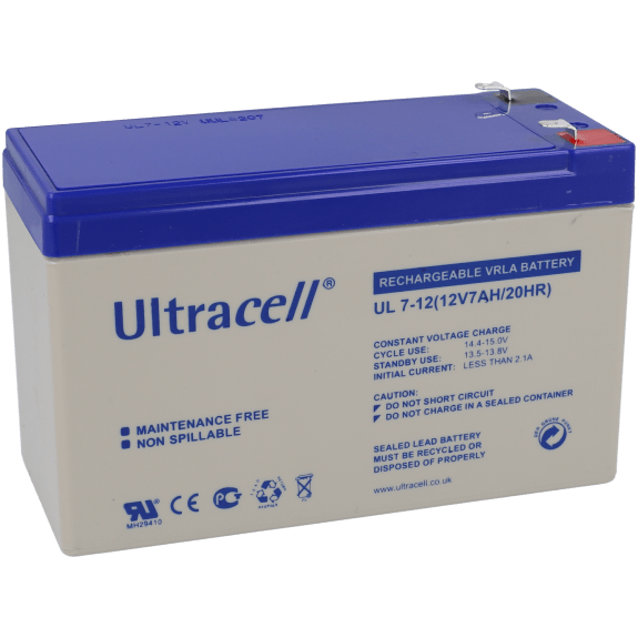 Batterie 12v 7ah ULTRACELL / Référence UL7-12