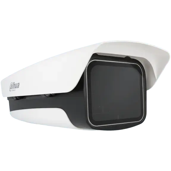 Caméra de vidéosurveillance extérieure HD blanche avec protection solaire intégrée