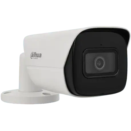 Caméra de surveillance HD extérieure, boîtier blanc, idéale pour vidéosurveillance sécurité