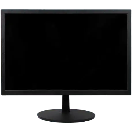 Écran de surveillance HD noir sur support, matériel de vidéosurveillance sécurité