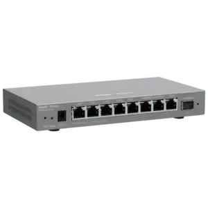 Switch réseau Ethernet 8 ports RJ45 pour vidéosurveillance et sécurité, boîtier métallique