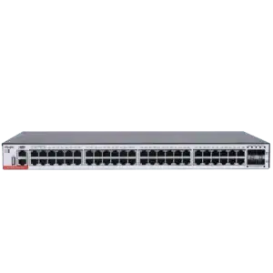 Switch réseau 48 ports pour vidéosurveillance et sécurité, format rack, couleur grise