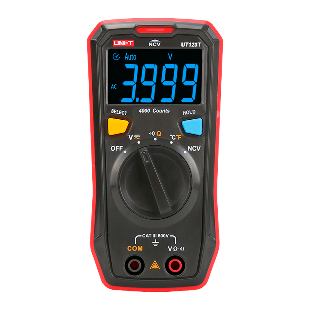 Multimètre numérique de poche CAT III 600V UNI-T / Référence UT123T