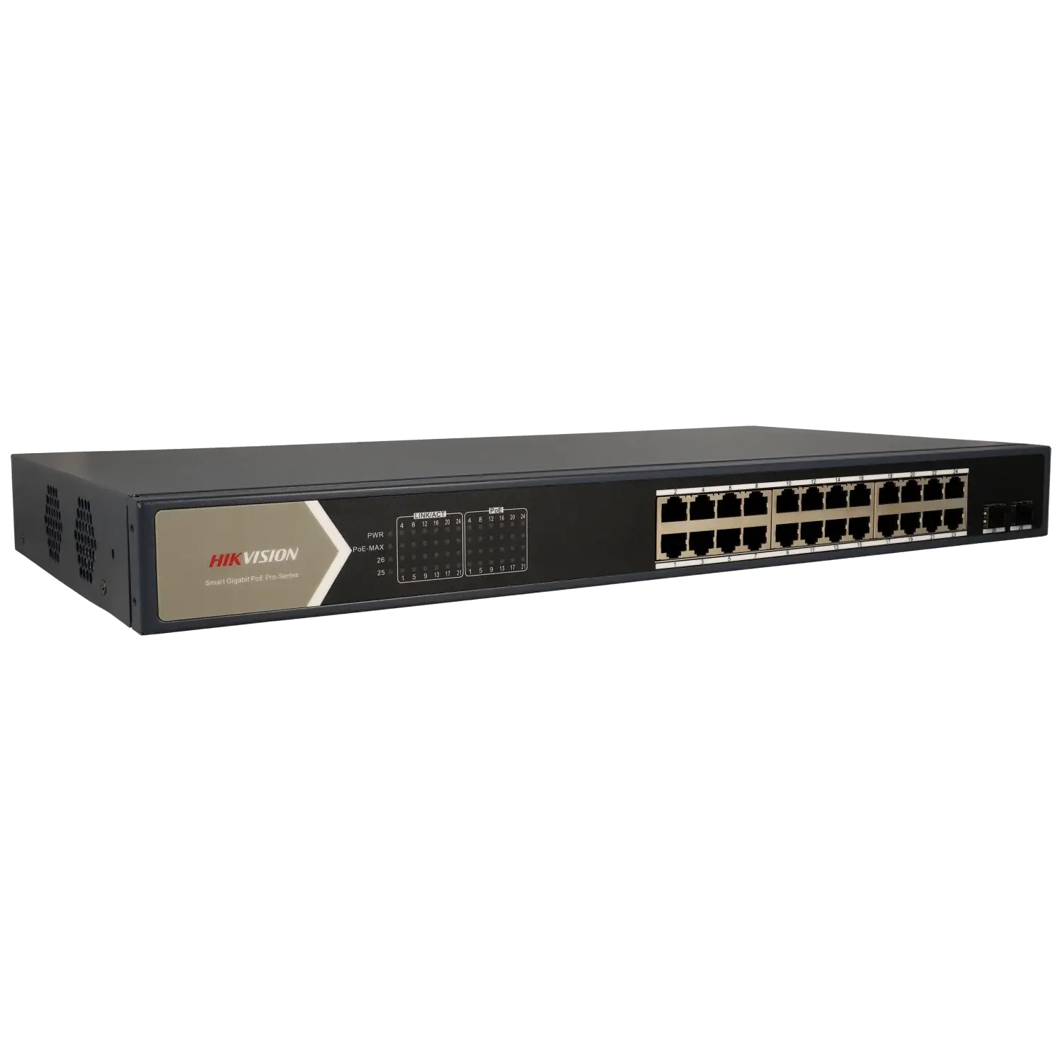 Switch cloud 26 ports avec 24 ports PoE HIKVISION / Référence DS-3E1526P-SI