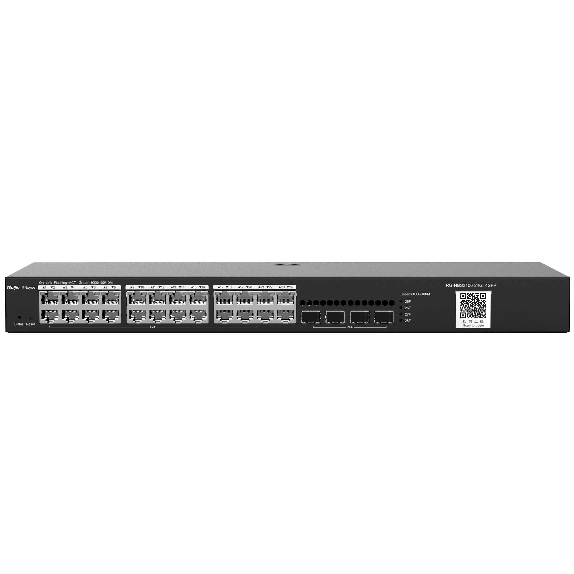 Switch Cloud 2 Reyee / Référence RG-NBS3100-24GT4SFP