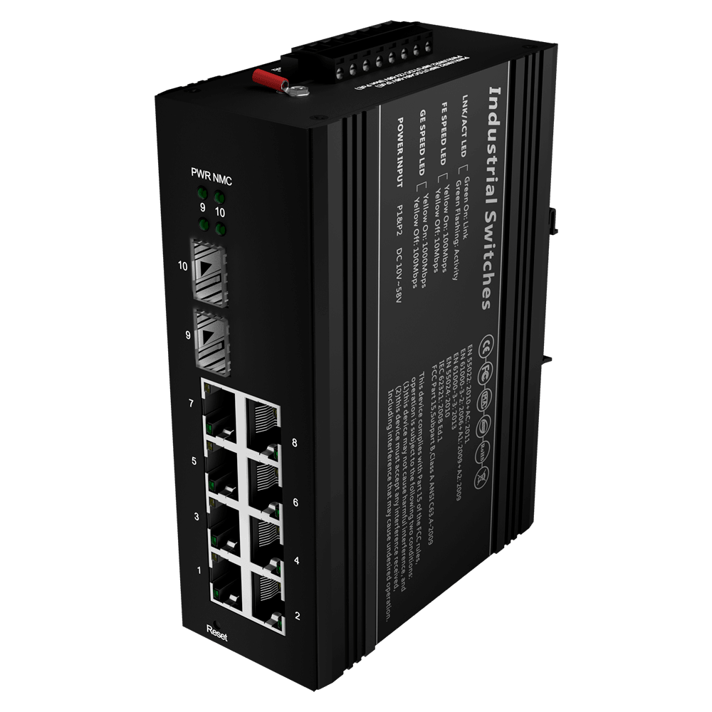 Switch PoE / Référence SW1008HIPOE-MGF-240-DIN