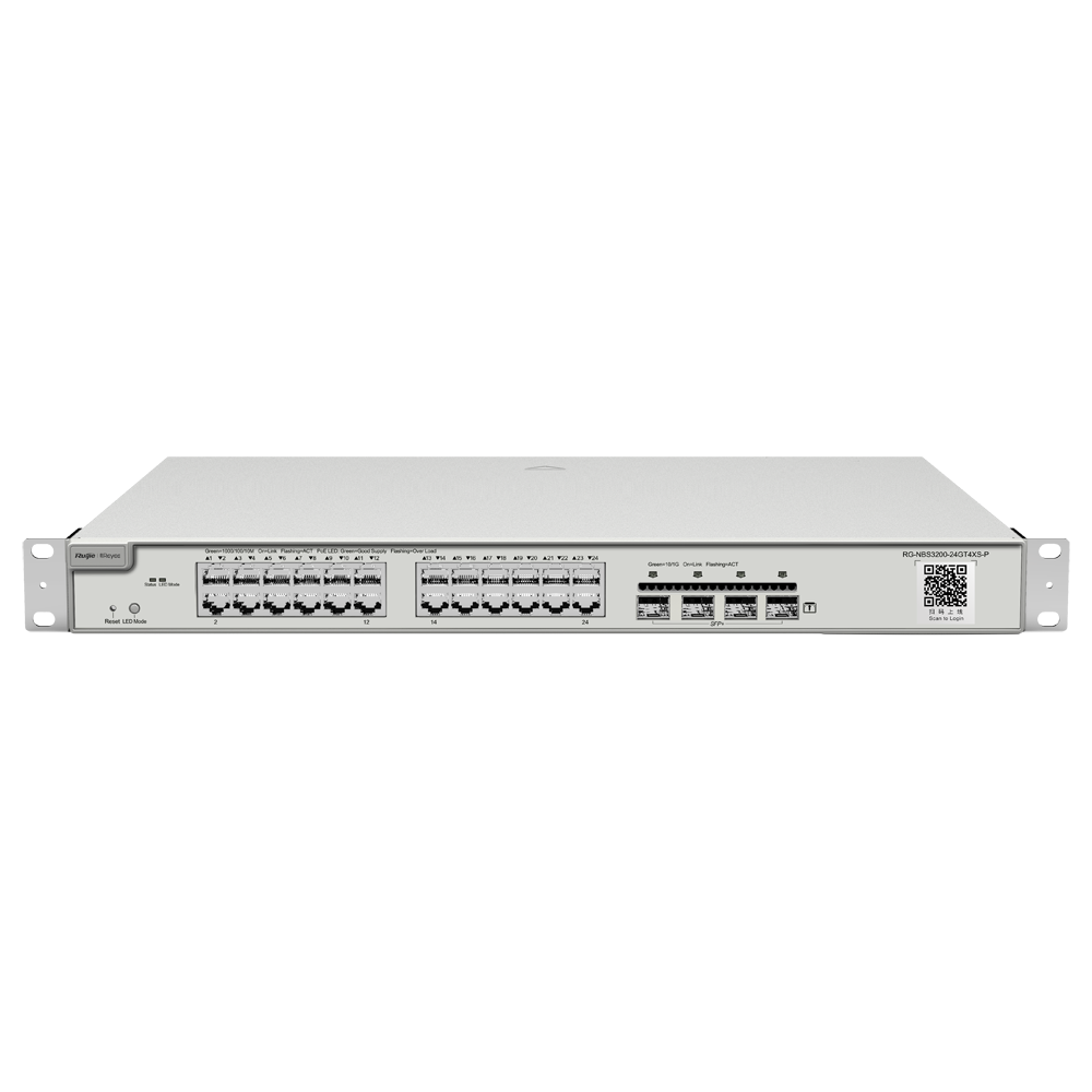 Switch Reyee PoE Cloud Couche 2 / Référence RG-NBS3200-24GT4XS-P