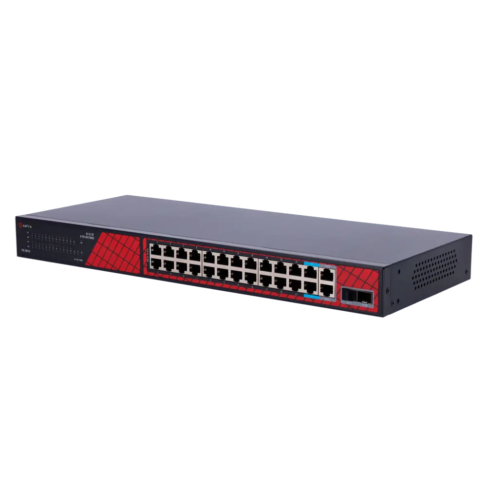 Switch Hi-PoE 24 ports + 2 SFP Uplink + 2 Uplink RJ45 / Référence SF-SW2824HIPOE-300 TSA Distribution