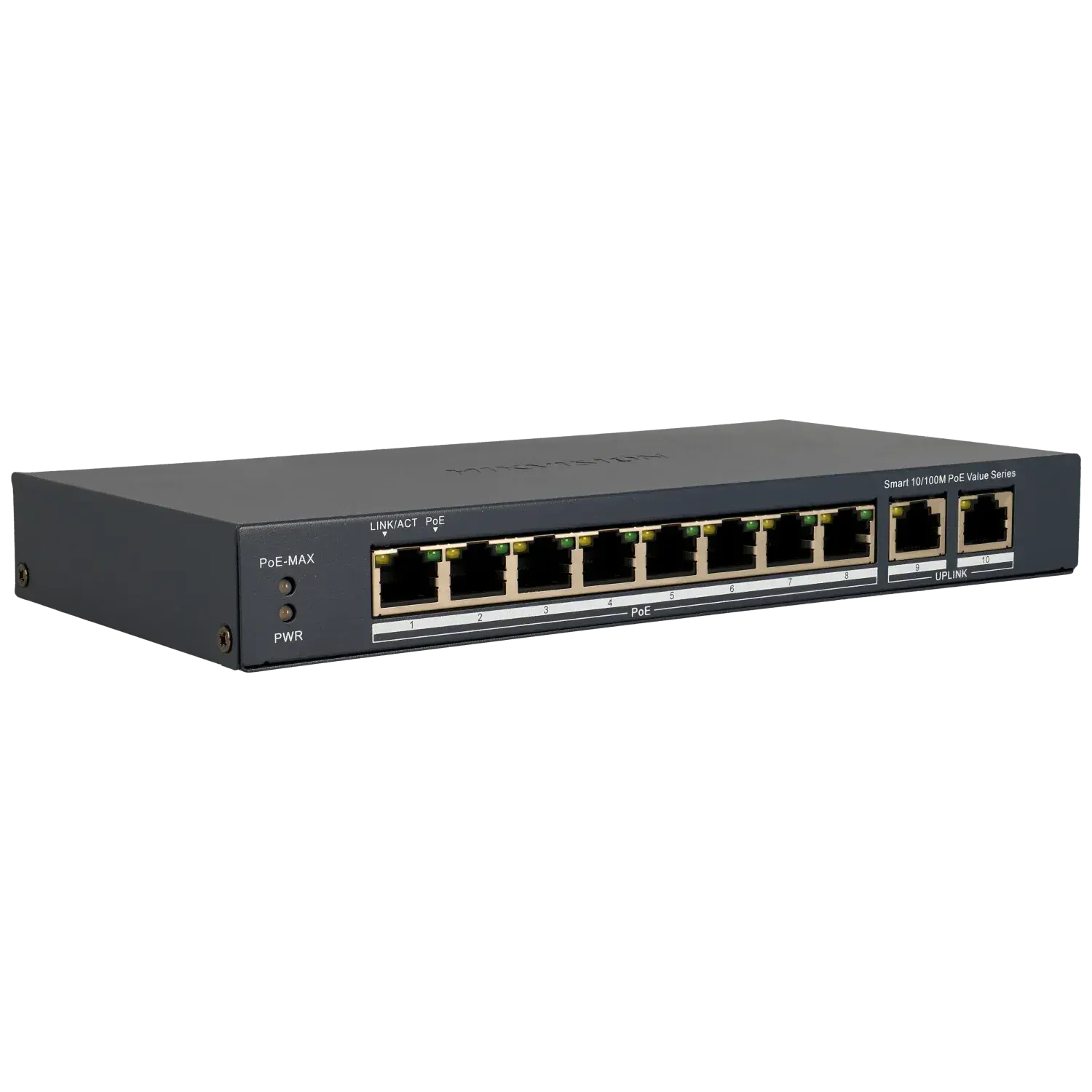 Switch cloud 10 ports avec 8 ports PoE HIKVISION / Référence DS-3E1310P-EI/M