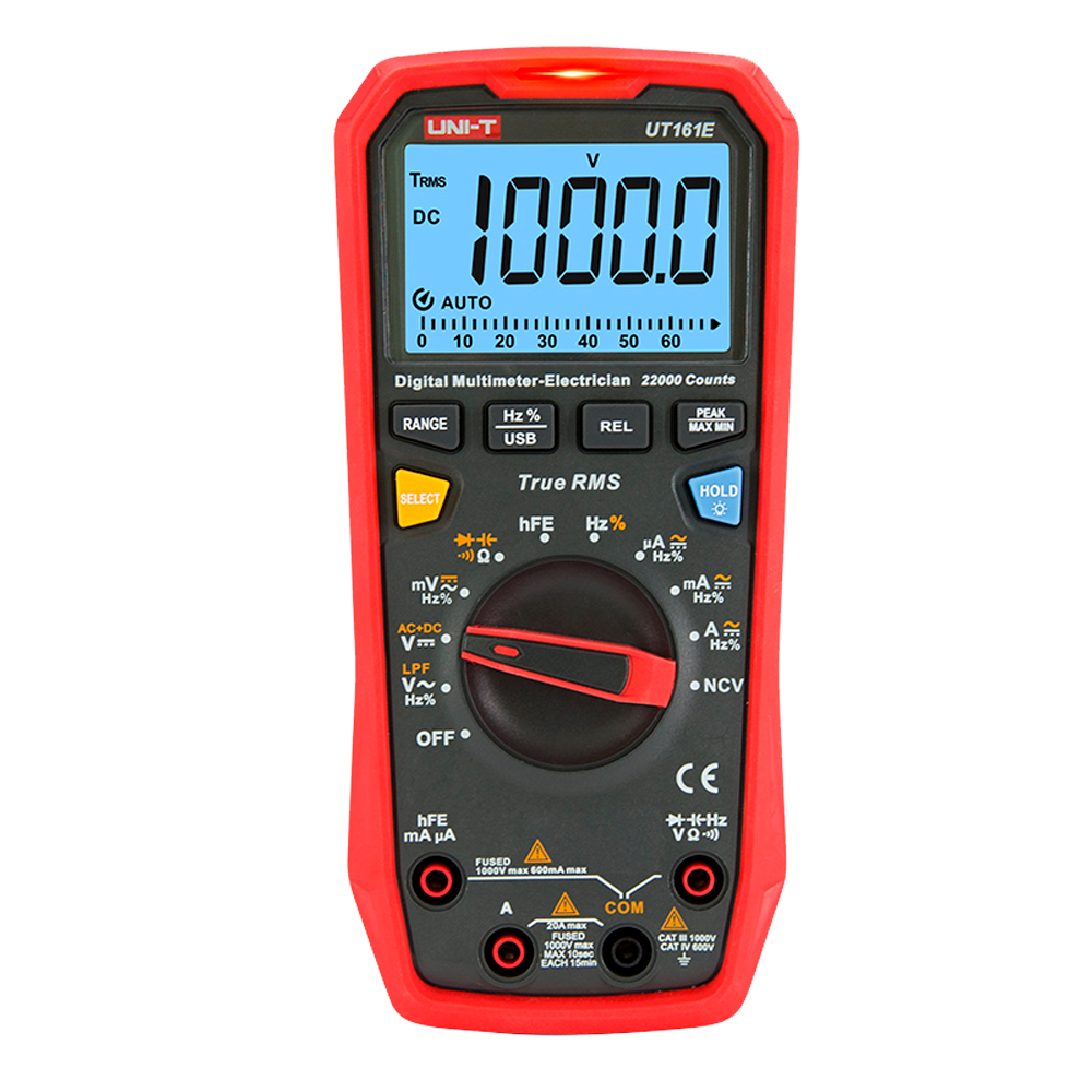Multimètre numérique CAT III 1000V UNI-T / Référence UT161E