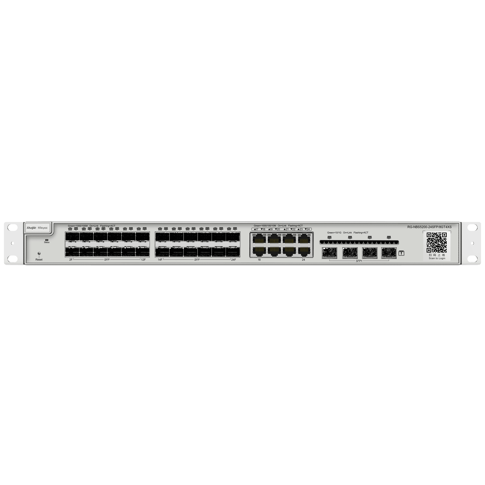 Switch Reyee Cloud 3 / Référence RG-NBS5200-24SFP/8GT4XS - TSA Distribution