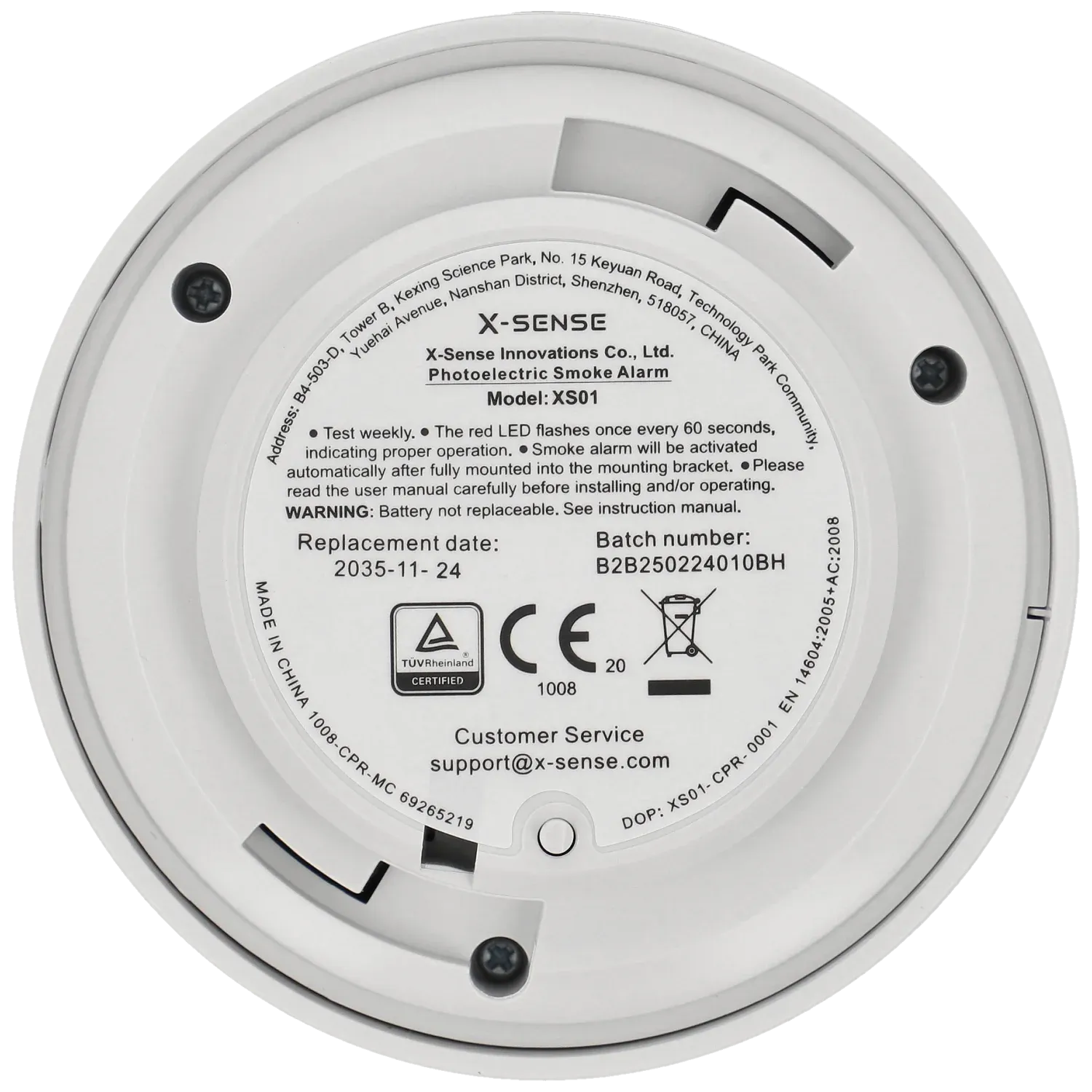 Détecteur de fumée domestique autonome X-SENSE / Référence XS01
