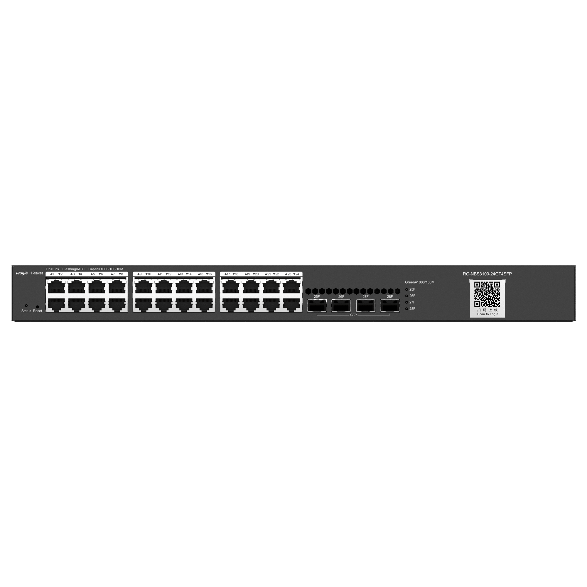 Switch Cloud 2 Reyee / Référence RG-NBS3100-24GT4SFP