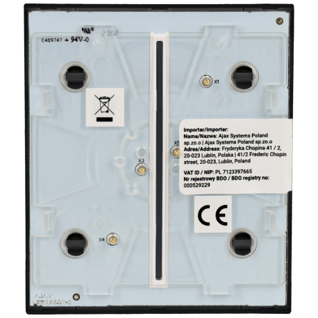 Double Panneau D'interrupteurs Central AJAX / Référence CENTERBUTTON-2