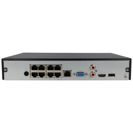 Enregistreur IP DAHUA pour 8 canaux et 12 mpx de résolution avec 8 ports PoE / Référence NVR2108HS-8P-I2