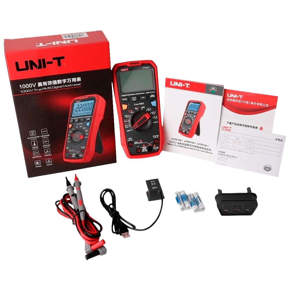 Multimètre numérique CAT III 1000V UNI-T / Référence UT161E
