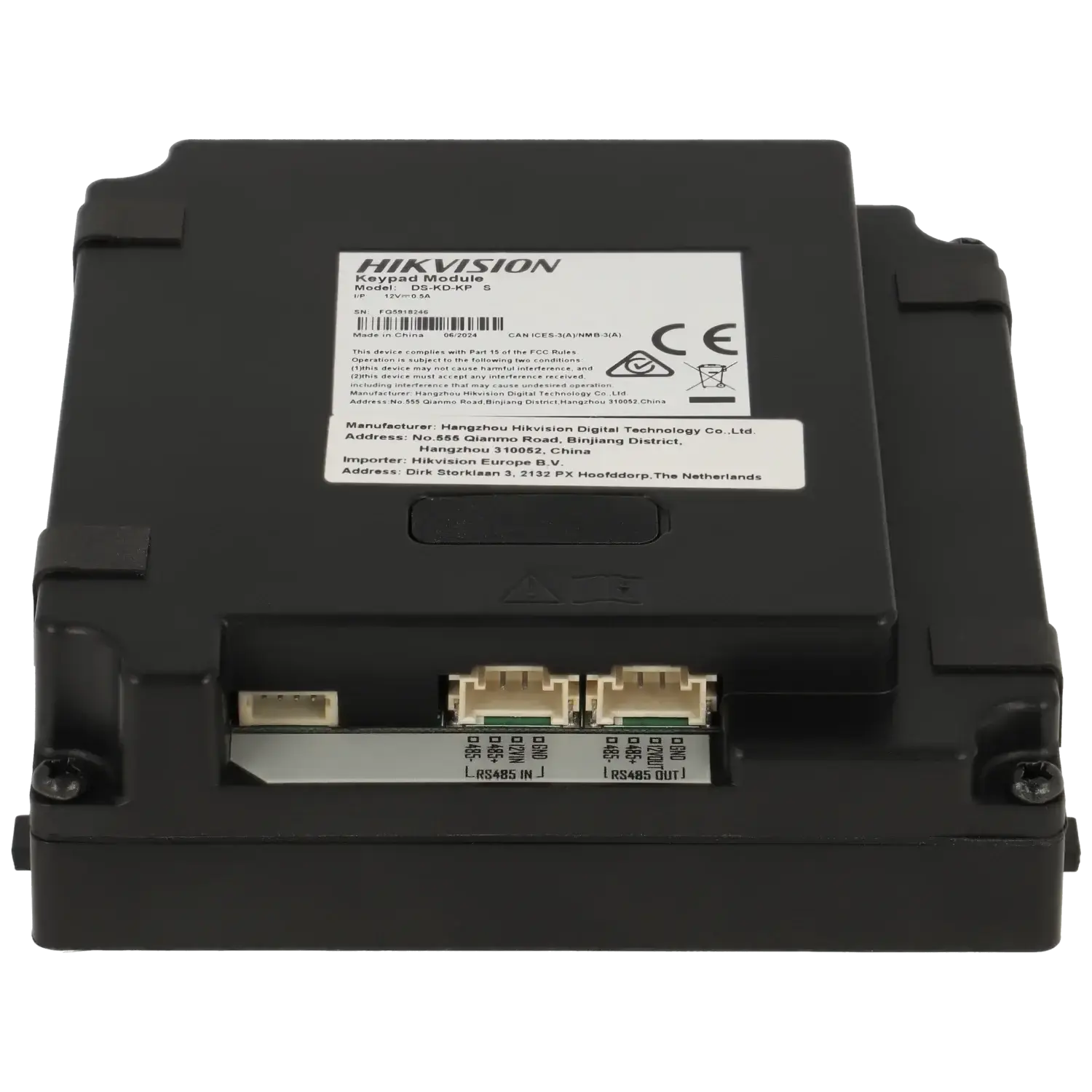 Station extérieure HIKVISION modulaire pour vidéo portier IP avec clavier / Référence DS-KD-KP/S TSA Distribution