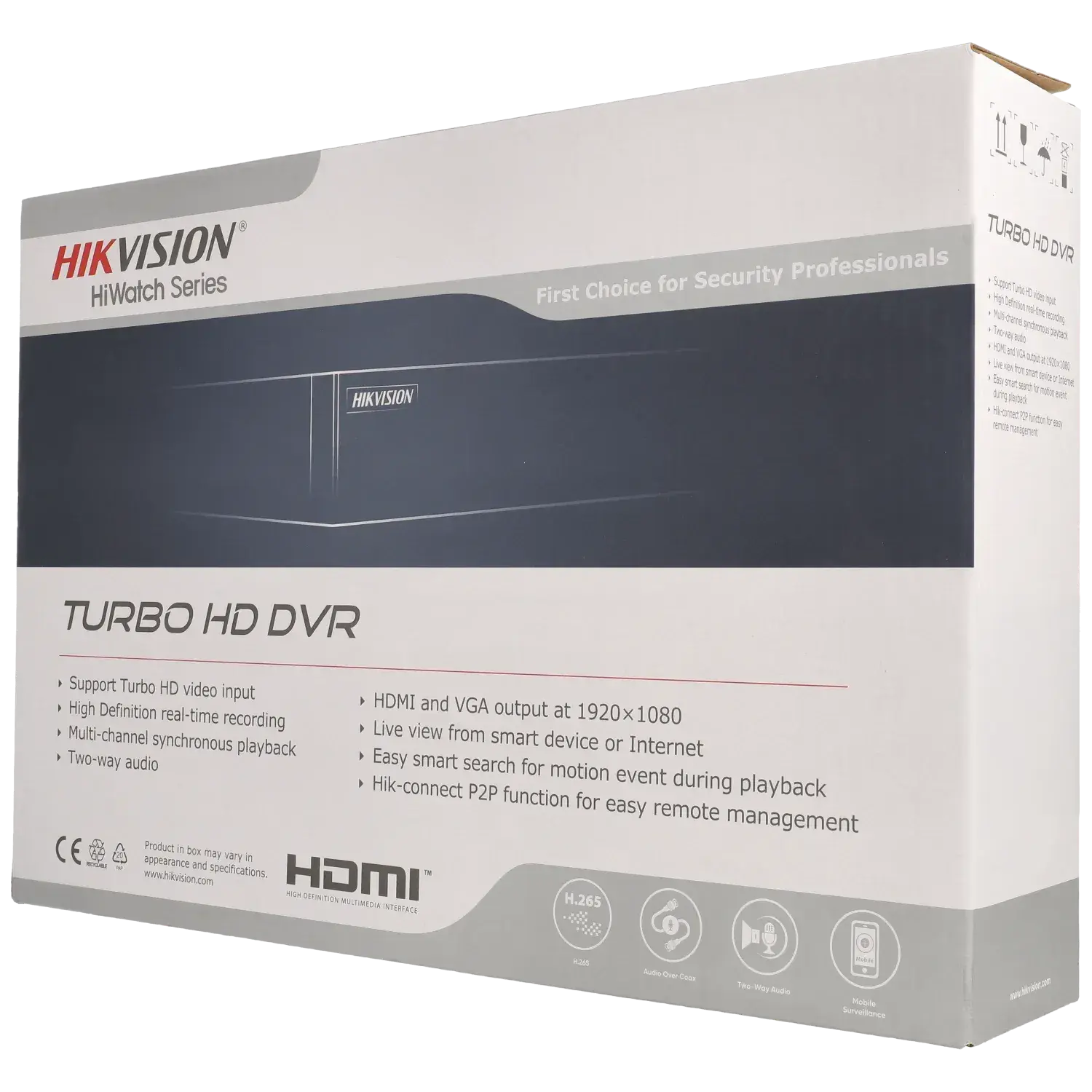 Enregistreur 5 en 1 HIKVISION (hd-cvi, hd-tvi, ahd, analogique et IP) pour 16 canaux et 2 mpx de résolution maximale / Référence HWD-5116MH/T TSA Distribution