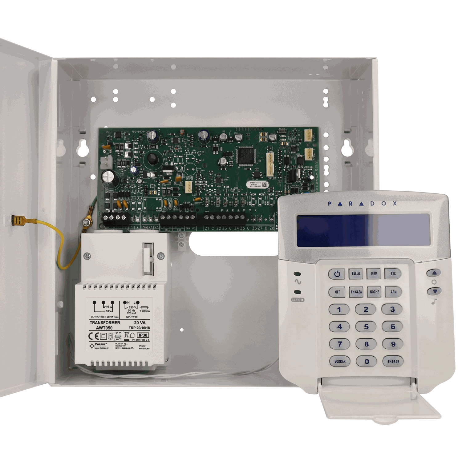 Kit PARADOX / Référence KIT-PARADOX-SP5500+-BOX/S-K32LCD - TSA Distribution