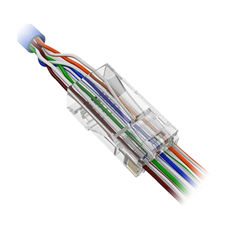 Connecteur Rj45 cat6 a sertir / Référence A-CON-RJ45-CAT6-EZ