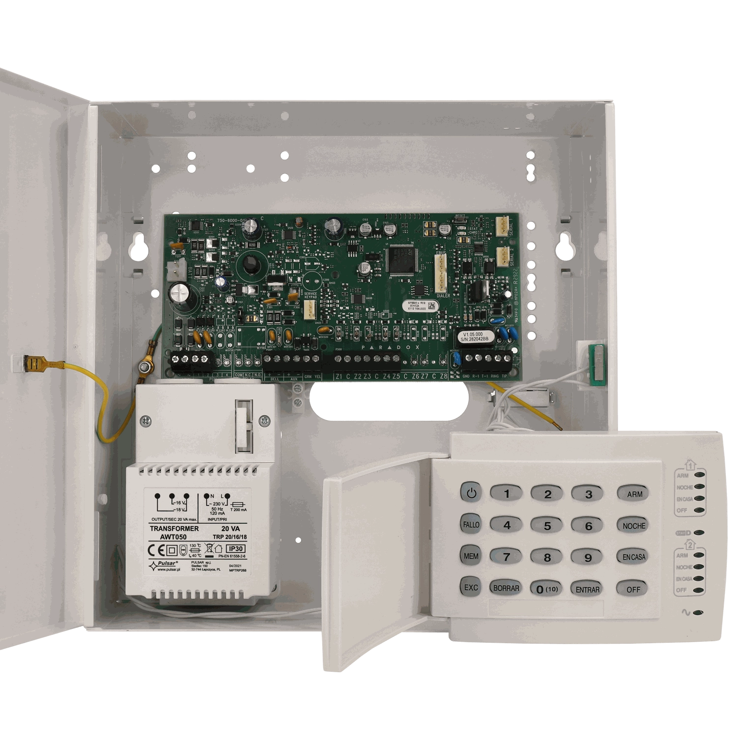 Kit PARADOX / Référence KIT-PARADOX-SP5500+-BOX/S-K10H