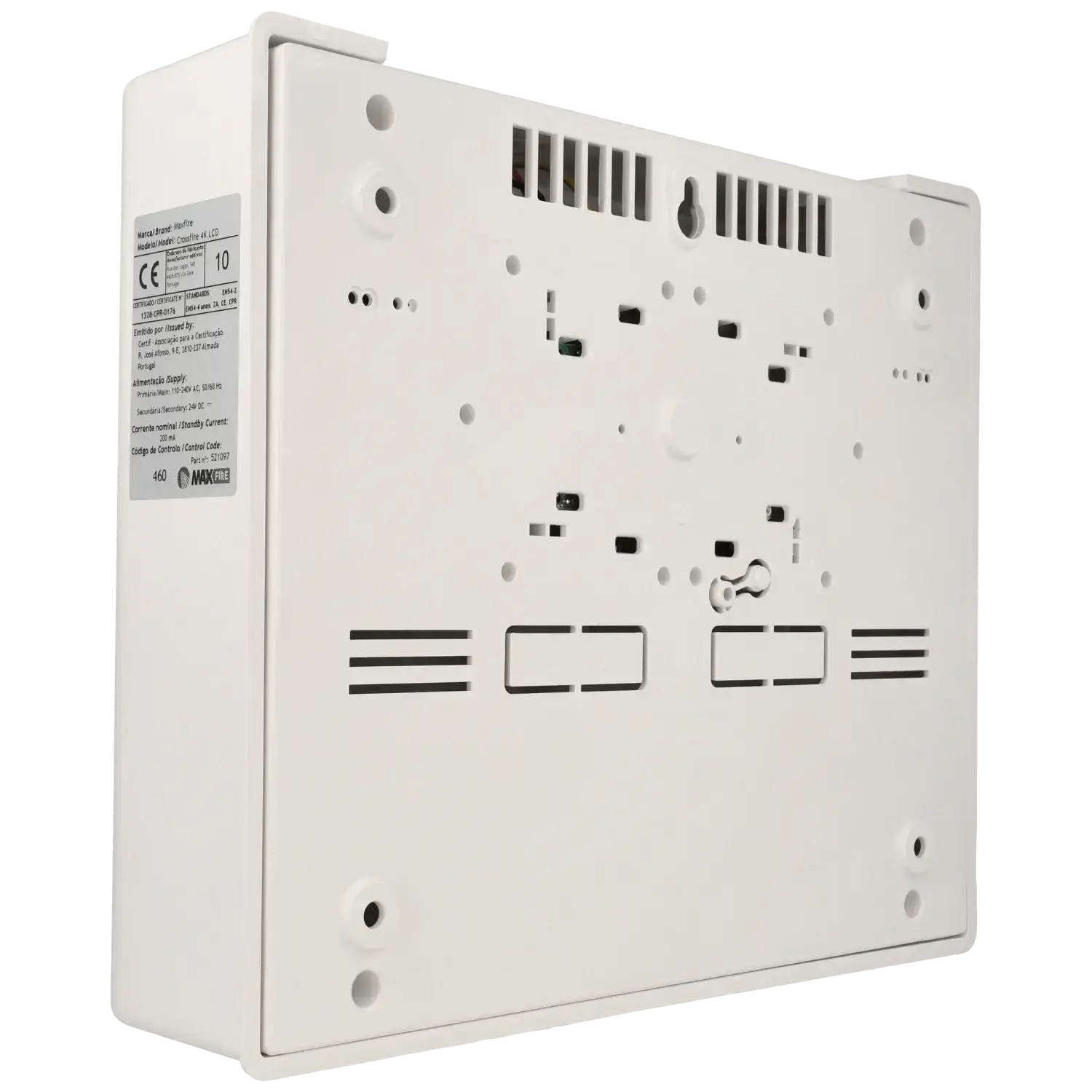 Centrale d'incendie 4 zones avec écran LCD