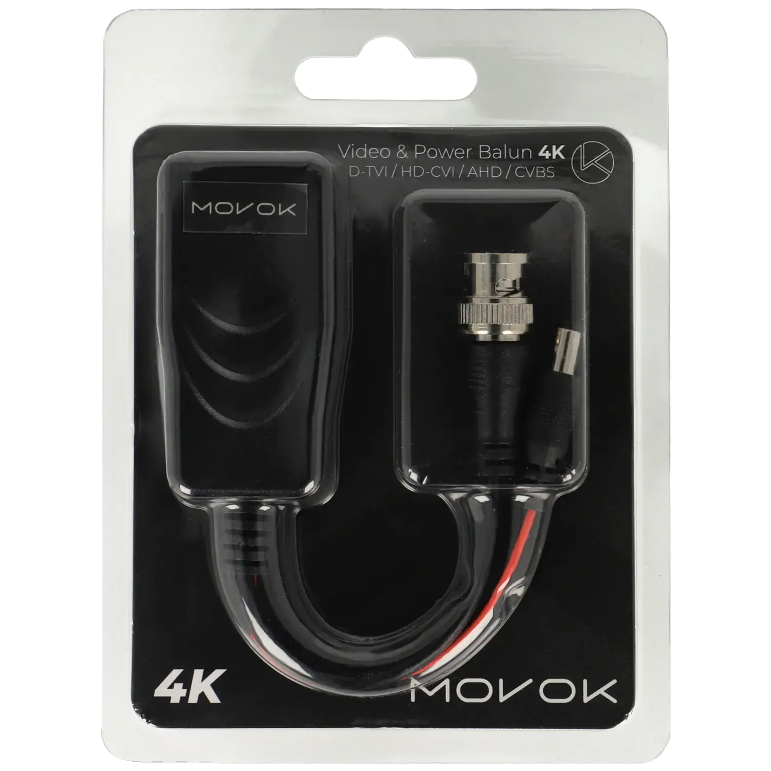 Balun vidéo - alimentation passif 2 unités / Référence VK-BALUN-4K-DC TSA Distribution