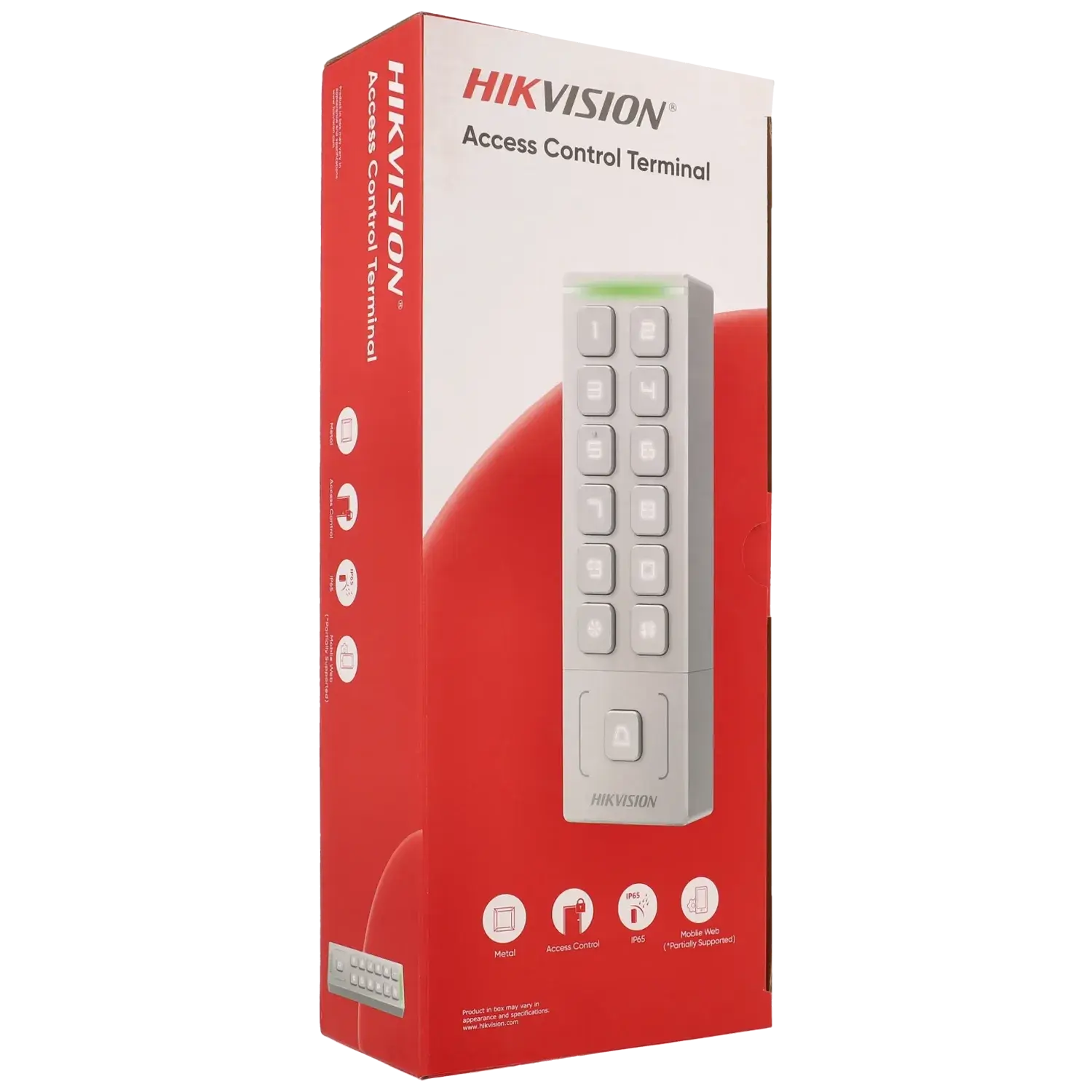 Contrôle d'accès intérieur - extérieur avec clavier - carte MIFARE HIKVISION / Référence DS-K1T809MX