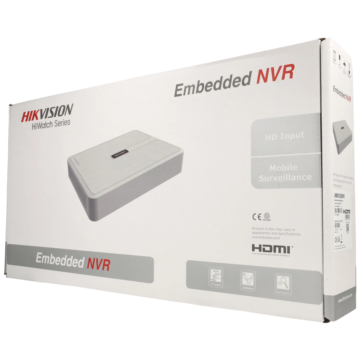 Enregistreur HIKVISION IP pour 8 canaux et 6 mpx de résolution avec 8 ports PoE / Référence HWN-2108H-8P