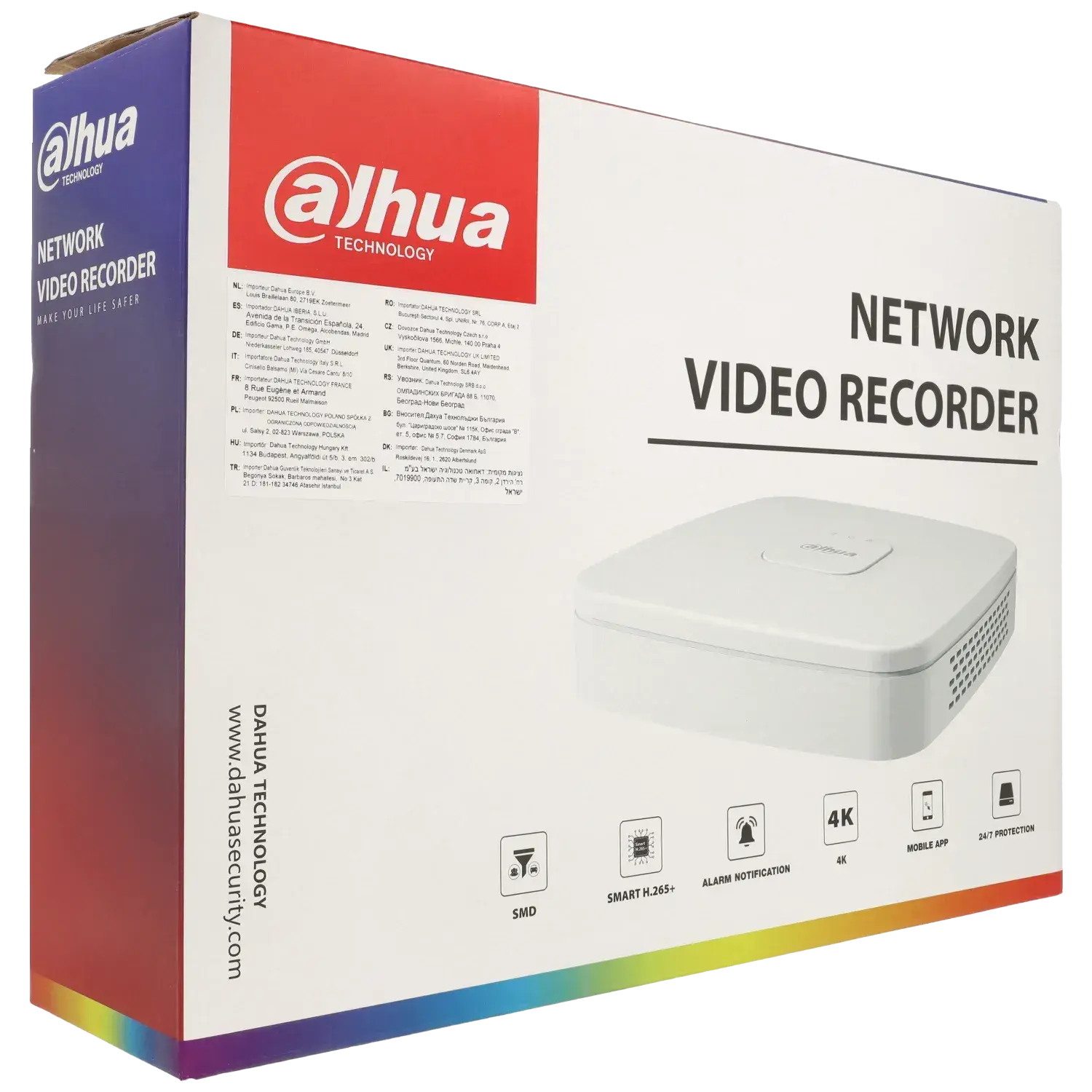 Enregistreur IP DAHUA pour 4 canaux et 12 mpx de résolution avec 4 ports PoE / Référence NVR2104-P-4KS3 TSA Distribution