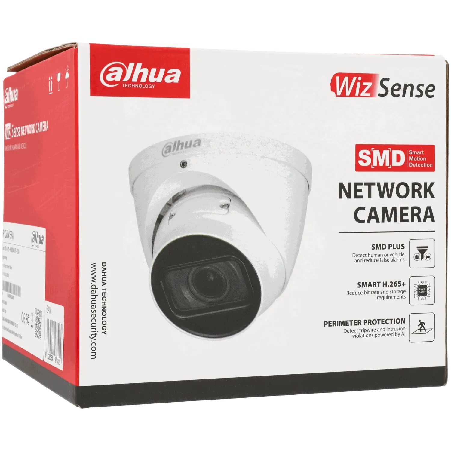 Caméra DAHUA mini dôme IP avec 4 mégapixels et objectif zoom optique / Référence IPC-HDW3441T-ZAS TSA Distribution