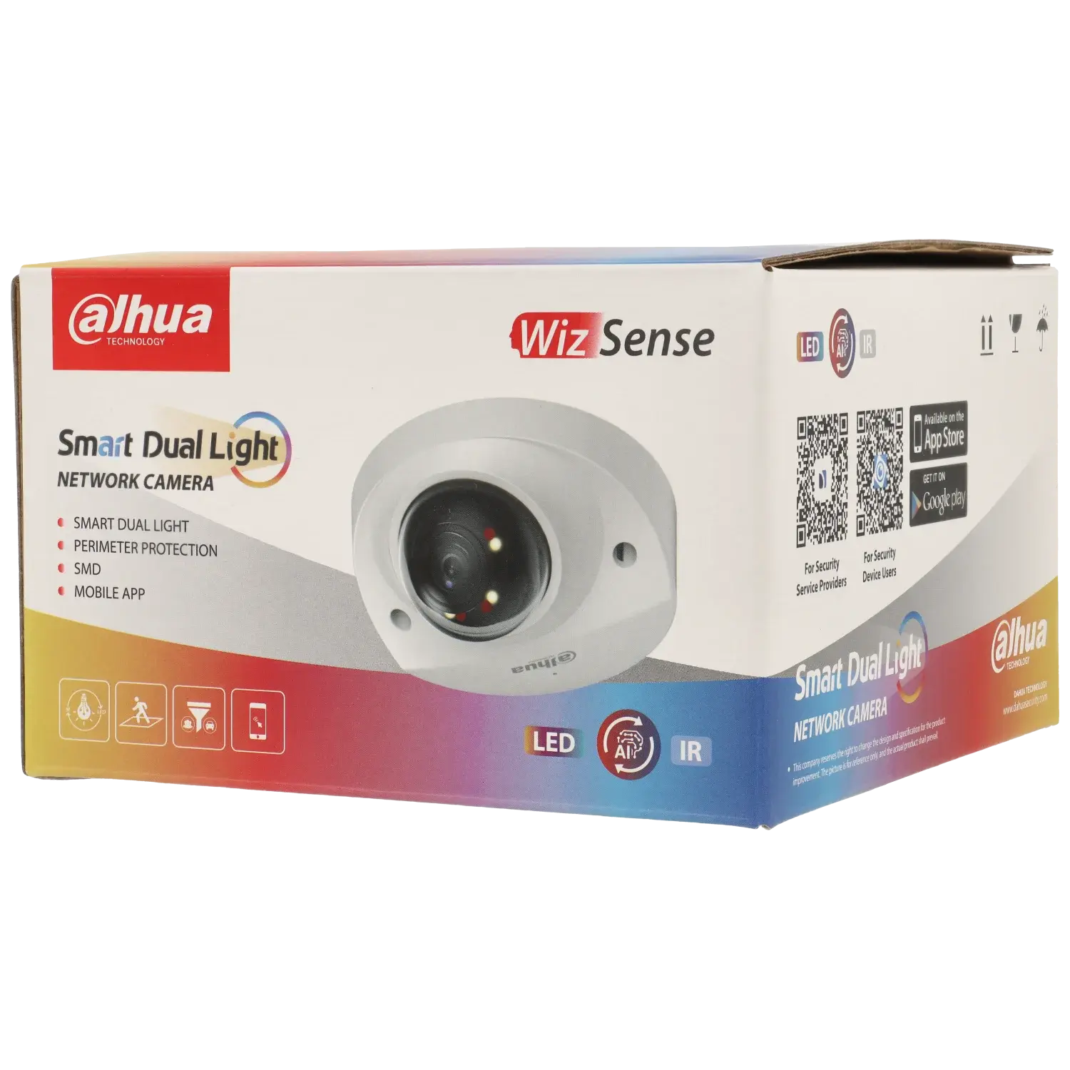 C​améra DAHUA mini dôme IP avec 4 mégapixels et objectif fixe / Référence IPC-HDBW2449F-AS-IL