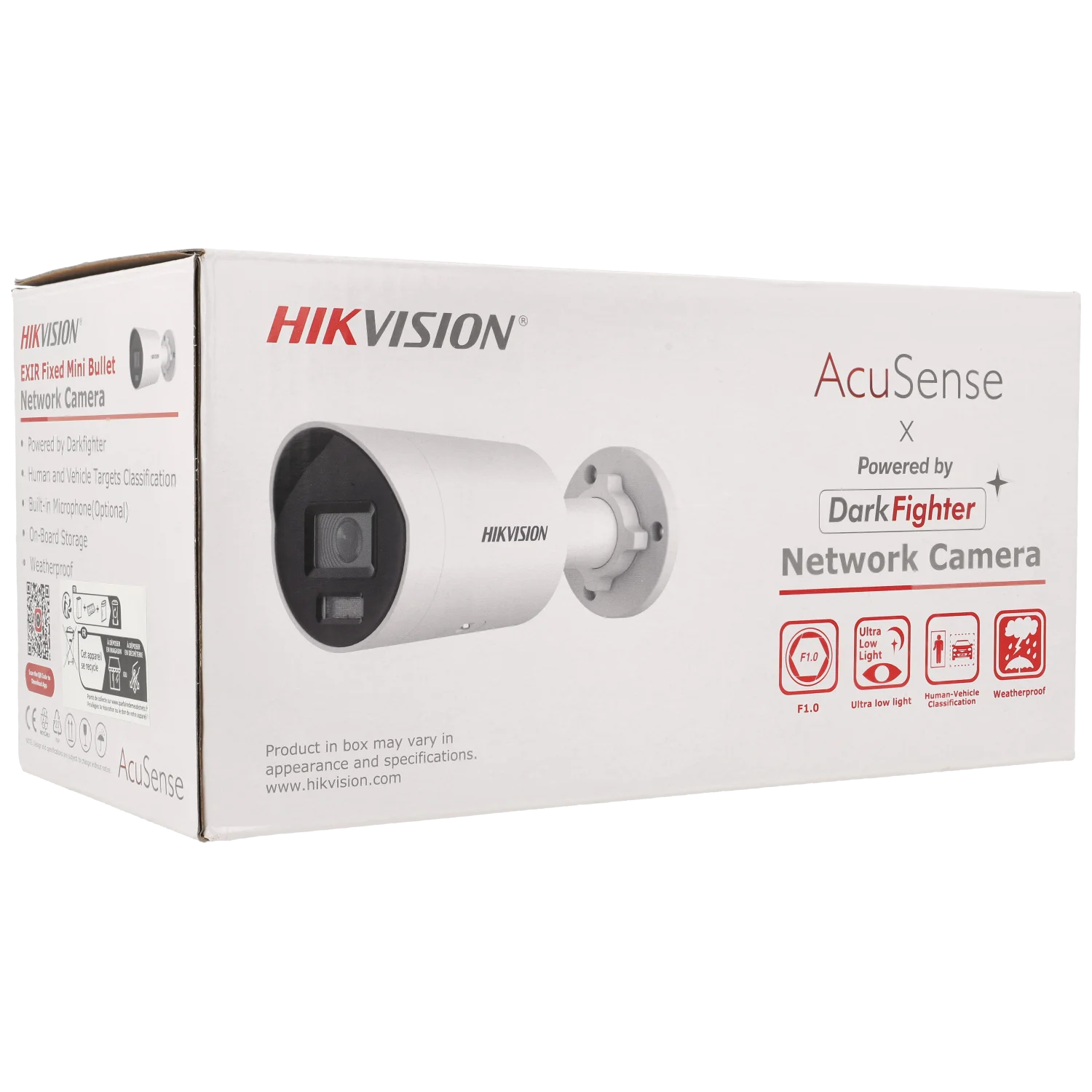 Caméra HIKVISION PRO compactes IP avec 4 mégapixels et objectif fixe / Référence DS-2CD2046G2H-IU