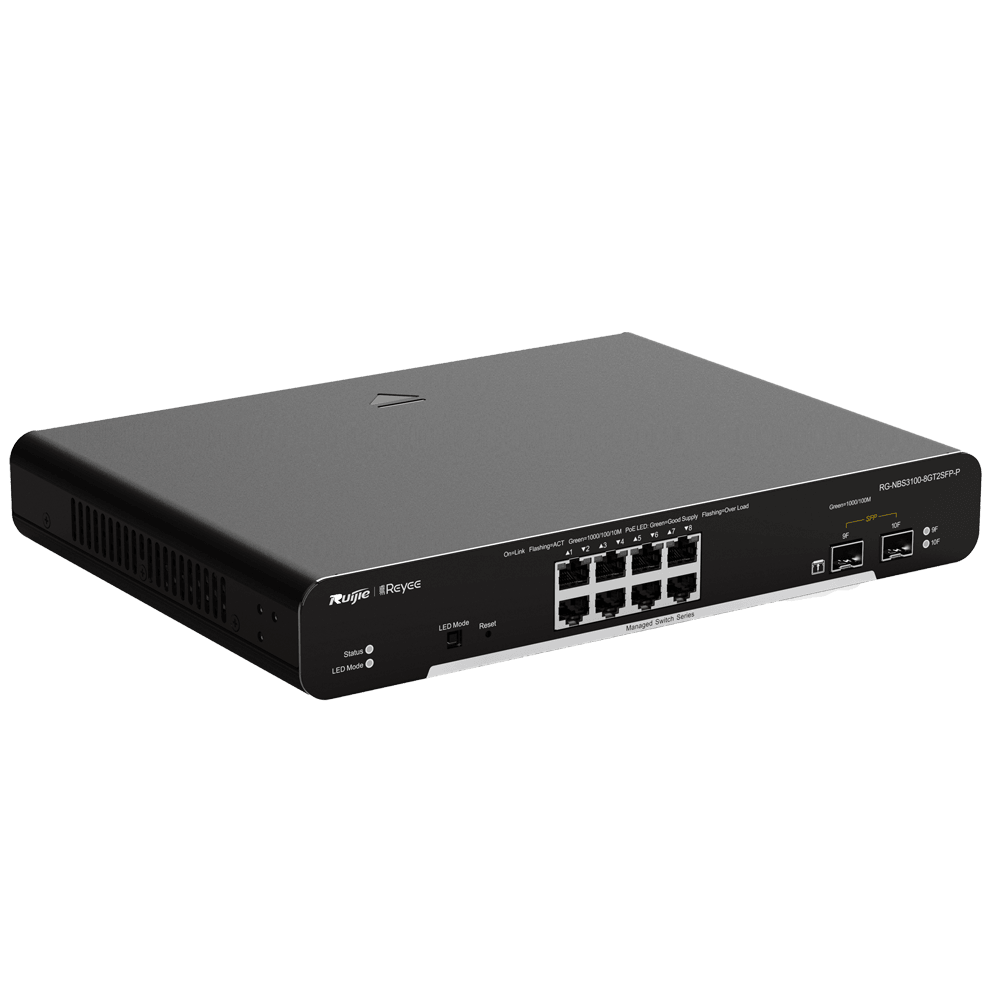 Switch PoE Cloud Layer 2 Reyee / Référence RG-NBS3100-8GT2SFP-P