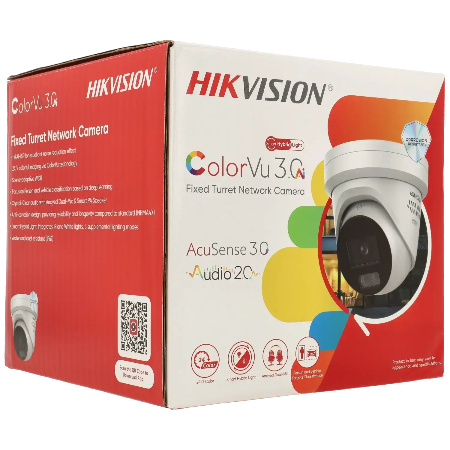 Caméra HIKVISION mini dôme IP avec 8 mégapixels et objectif fixe / Référence DS-2CD2387G3-LIS2UY/SL TSA Distribution