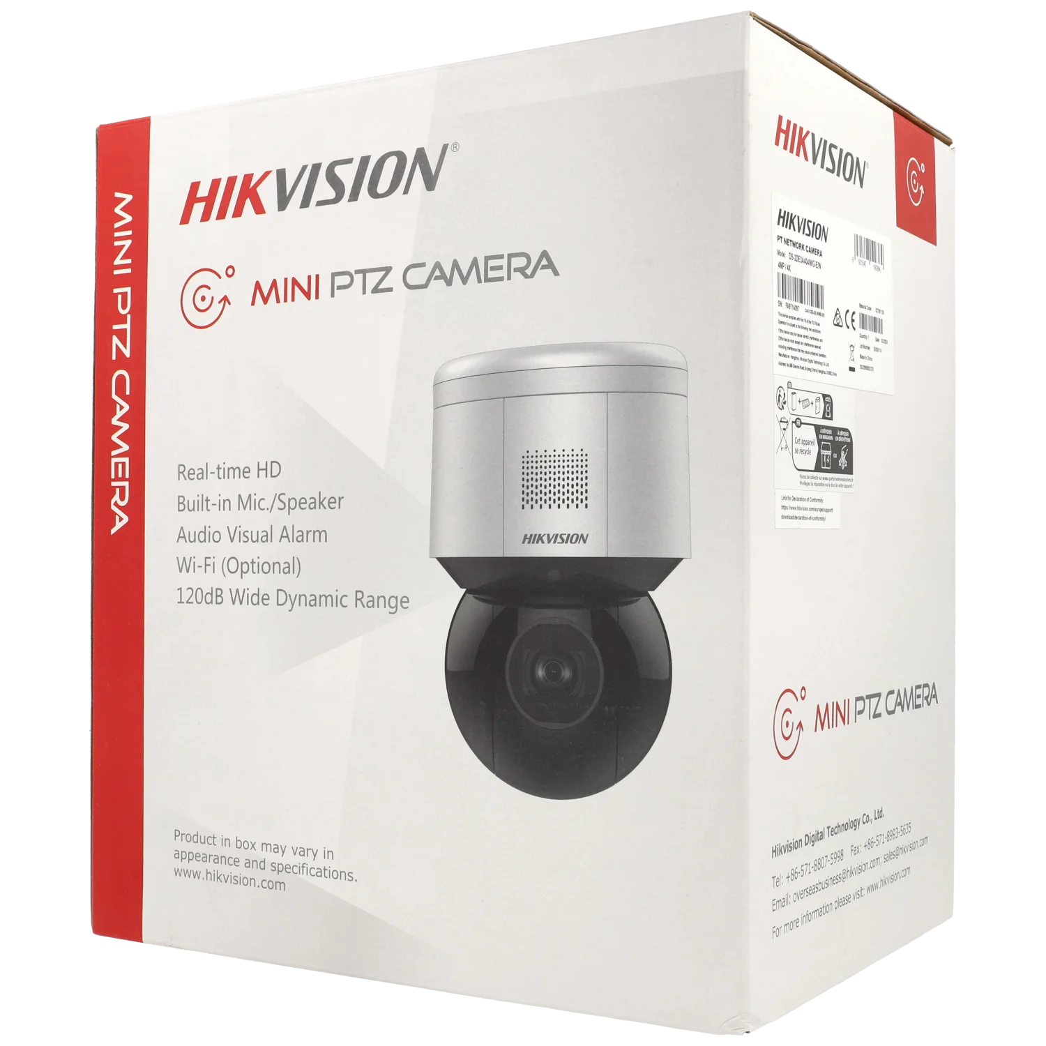 C​améra HIKVISION PTZ IP avec 4 mégapixels et objectif zoom optique / Référence DS-2DE3A404IWG-E/W