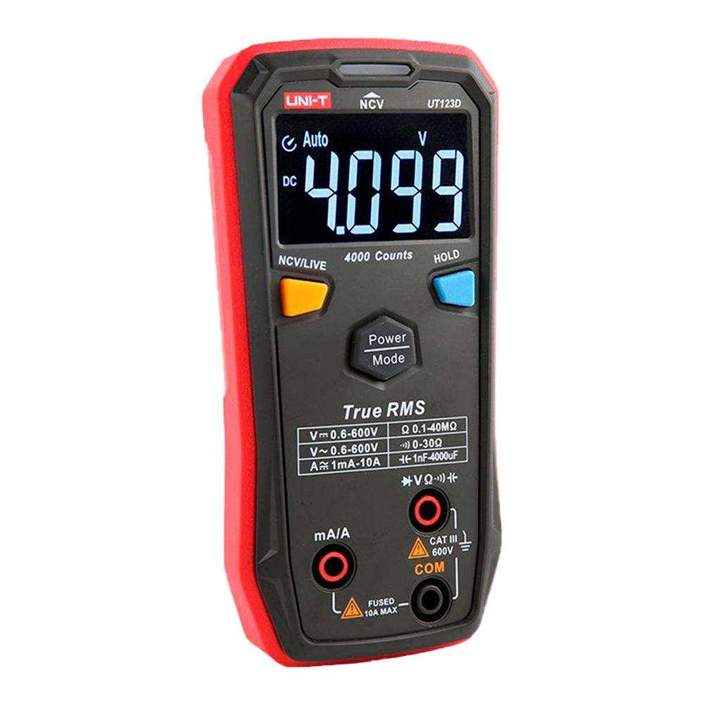 Multimètre numérique CAT III 600V avec identification automatique UNI-T / Référence UT123D