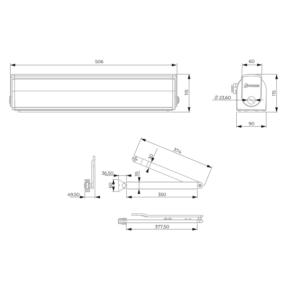 Opérateur de porte automatique / Référence DR-D-22300