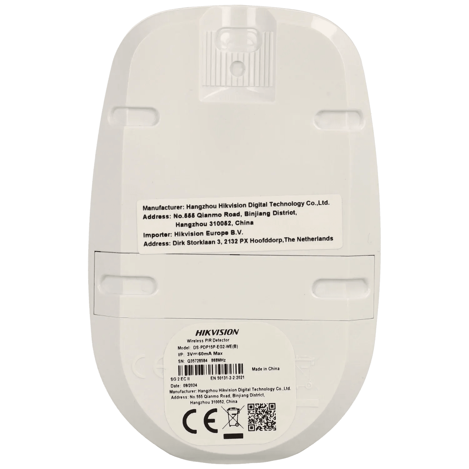 Détecteur PIR sans fil série AX PRO HIKVISION / Référence DS-PDP15P-EG2-WE