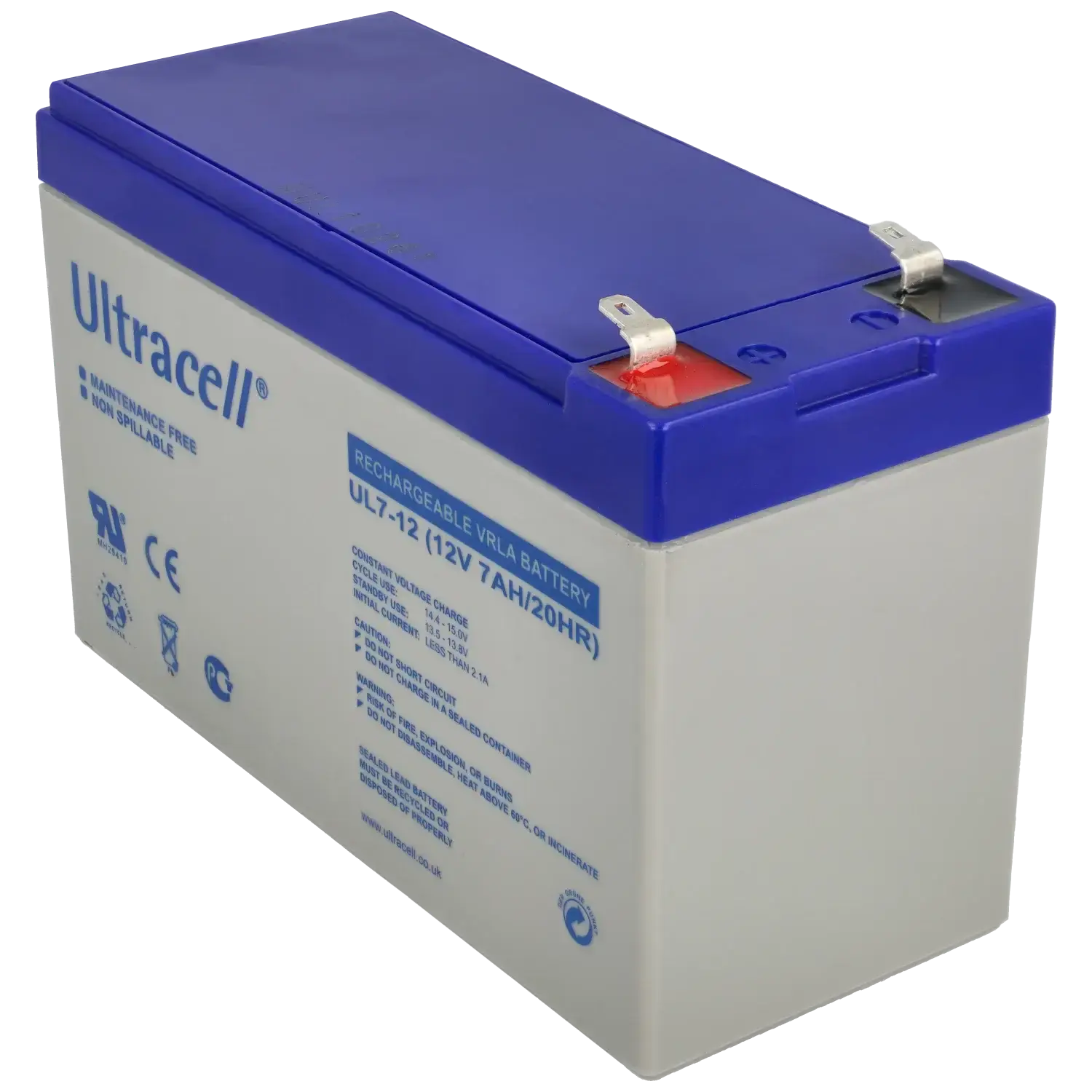 Batterie 12v 7ah ULTRACELL / Référence UL7-12