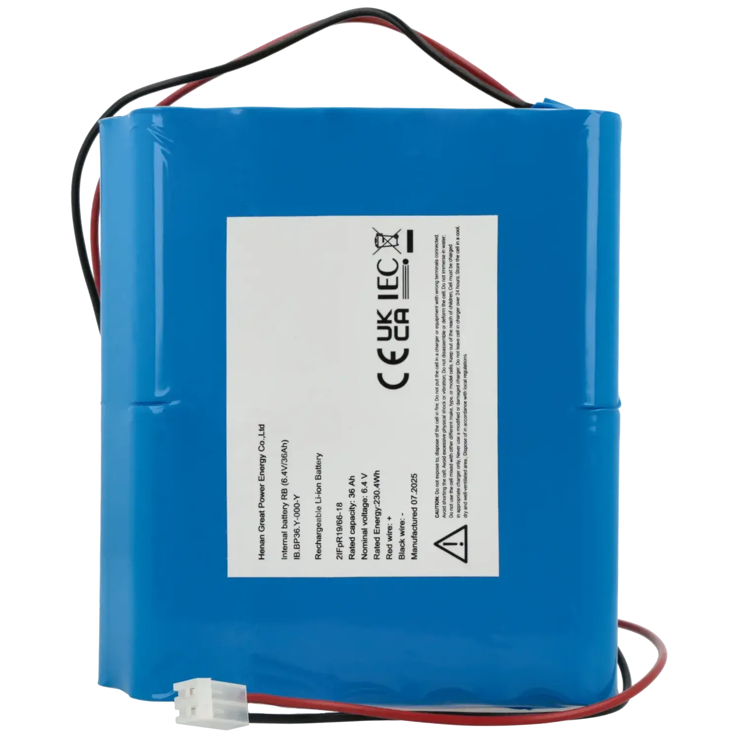 Batterie 6.4V 36Ah AJAX / Référence INTERNALBATTERY-RB-64V36AH