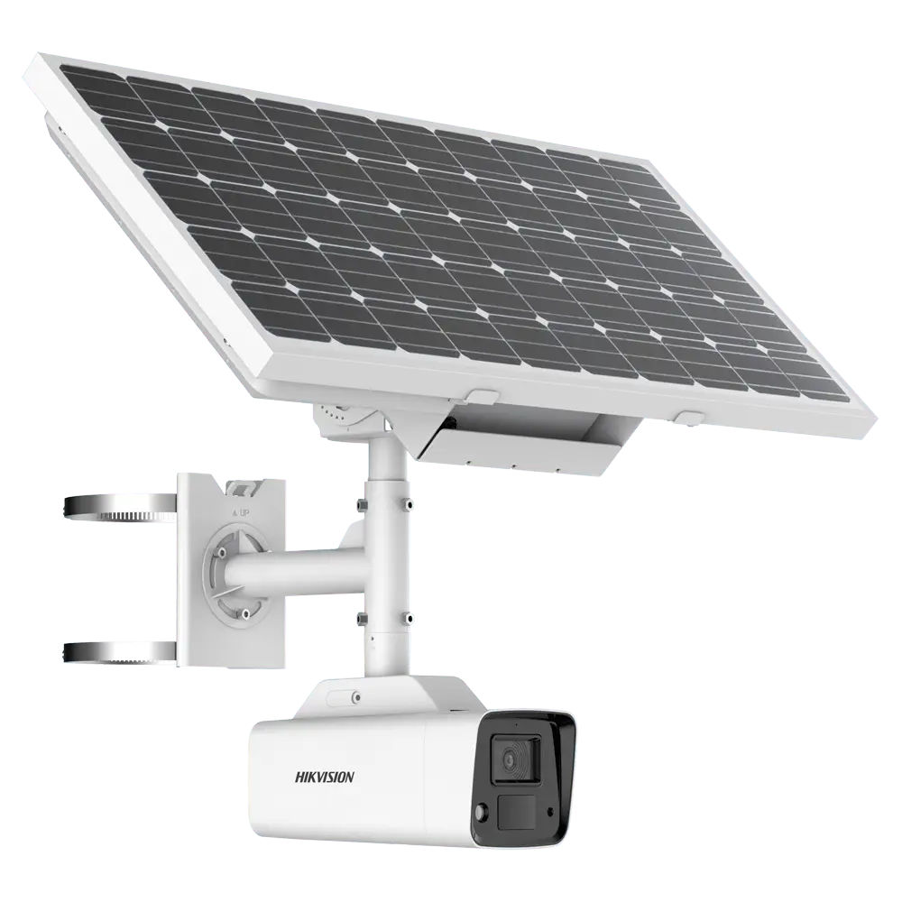 Caméra IP HIKVISION Bullet 4G avec alimentation autonome solaire / Référence DS-2XS2T47G1-LDH/4G/C18S40(4mm)