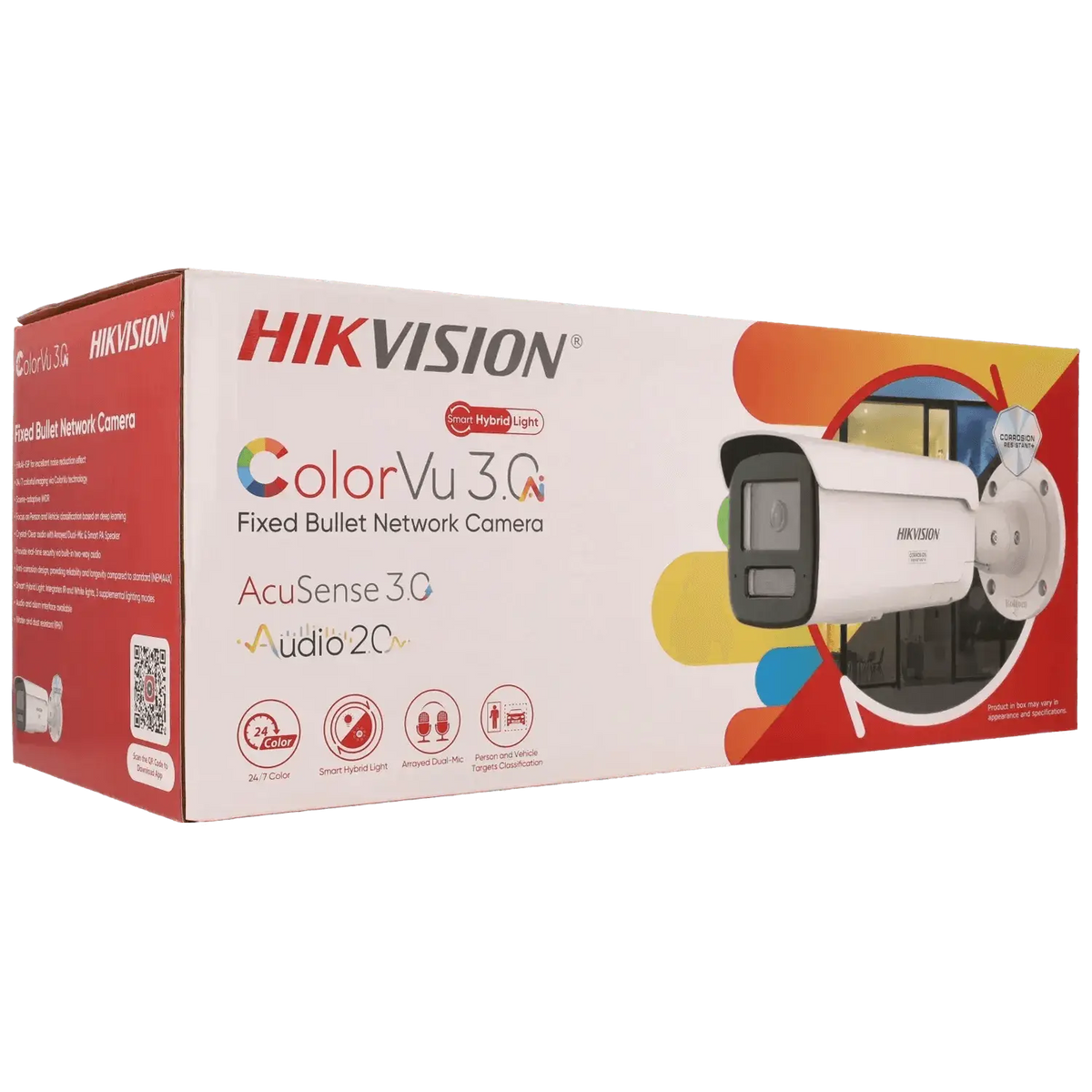 Caméra compacte IP HIKVISION avec 8 mégapixels et objectif fixe / Référence DS-2CD2T87G3-LIS2UY/SL TSA Distribution