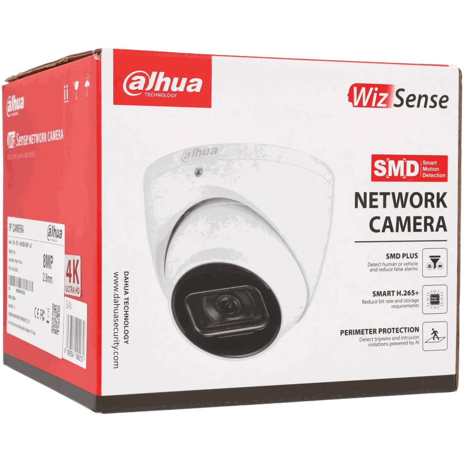 Camera-mini-dome-DAHUA-IP-avec-8-megapixels-et-objectif-fixe-Reference-IPC-HDW3841EM-AS-TSA-Distribution-109286014 - TSA Distribution